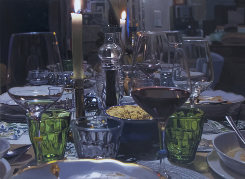 Frank Bauer | Stillleben mit wei�en Kerzen