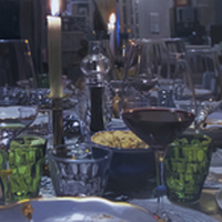 Frank Bauer | Stillleben mit wei�en Kerzen